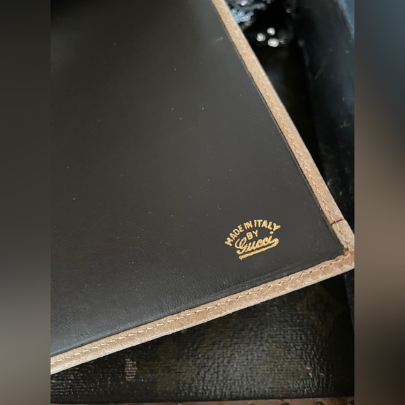 Authentic Vintage GUCCI Rare GG Notebook Agenda Daytimer Portfolio with inserts - Picture 9 of 10